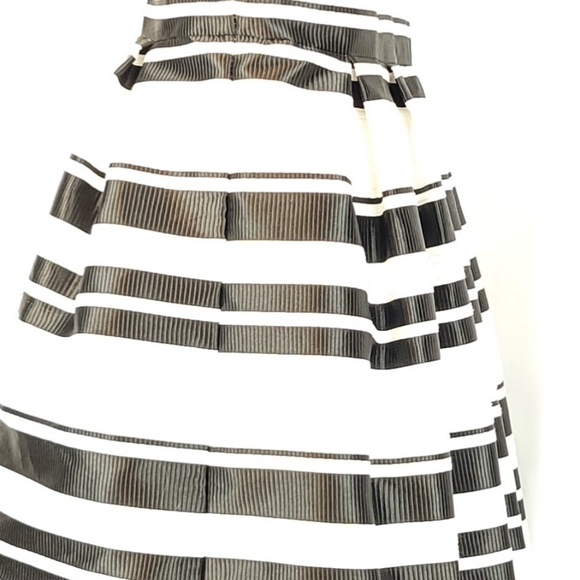 Pippa & Julie Black/White Ribbon Striped Dress - Picture 2 of 9